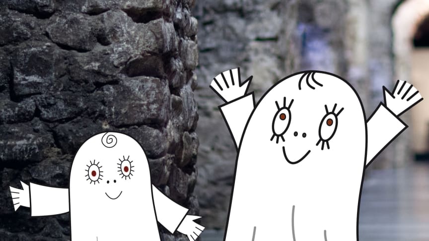Illustration av Lilla spöket Laban och Labolina, i Livrustkammaren